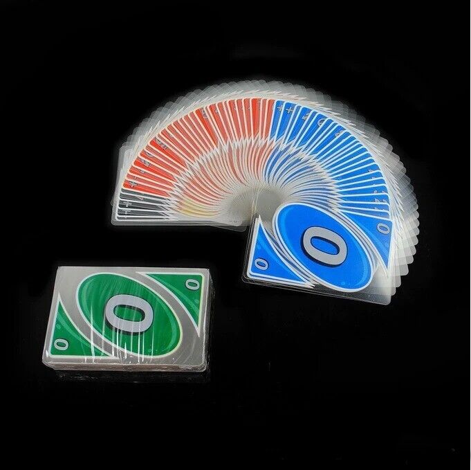 Waterproof Plastic U N O Card Game Family Fun Gift Present 