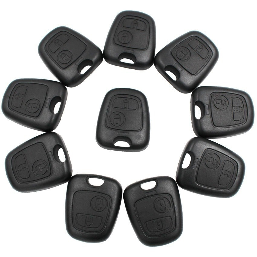 Half Remote Key Fob with Buttons for Peugeot 206 307 207 Citroen C2