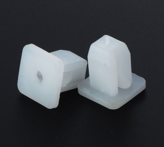 15x White Square Auto Fasteners Car Bumper Hold Clips 14x15x8mm