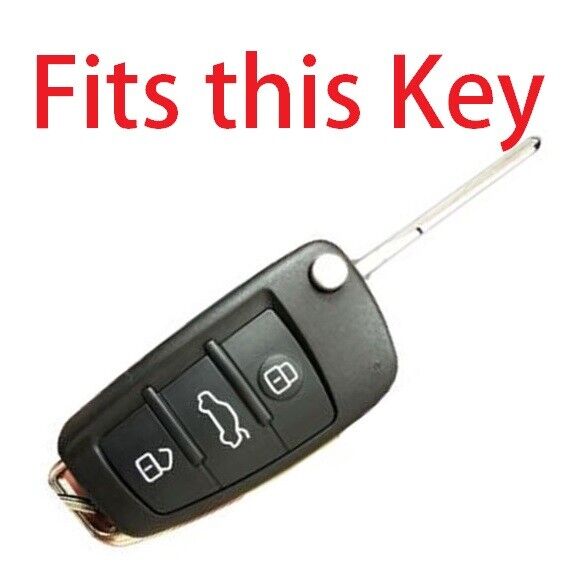 3 Button Remote Key Fob Cover Key Case Audi Audi C5 C6 R8 A1 A3 Q3 A4 