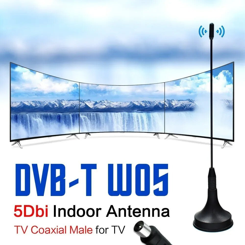 Freeview HDTV Digital Indoor Signal Receiver 5dBi DVB Mini TV Antenna