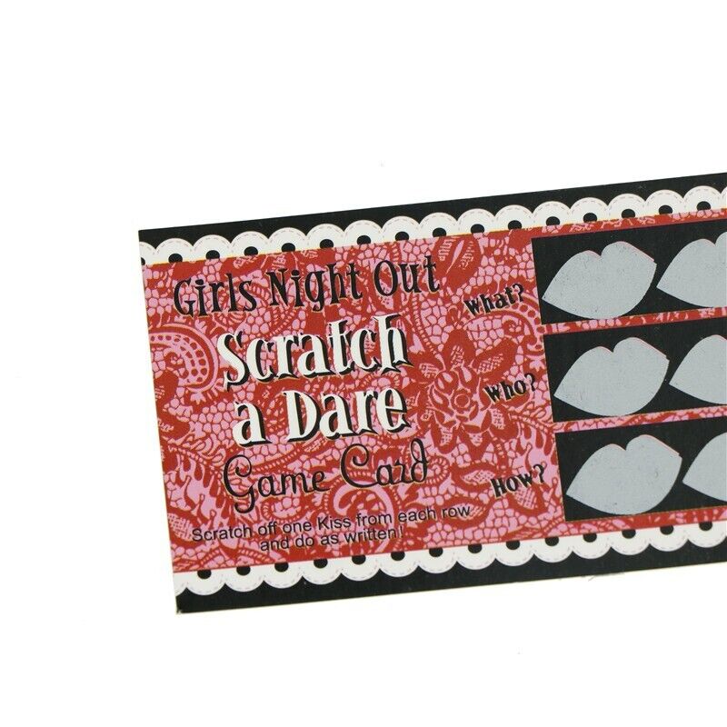 Hen Night Out Dare Scratch Cards Pack of 12 Girls Night Out 