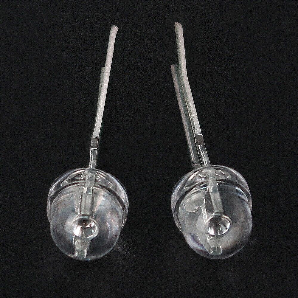 10x 5mm Led Diode Straw Hat Bright White Colour 20000mcd Lamps