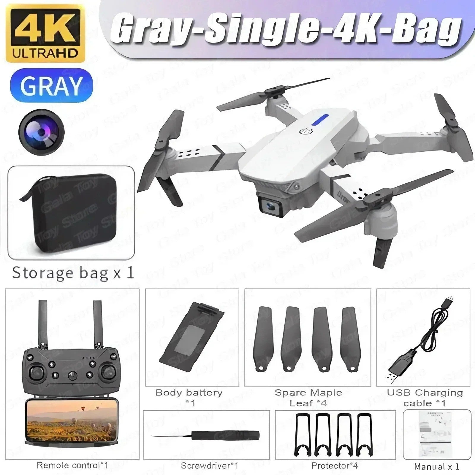 Pro WiFi FPV Drone Wide Angle HD 4K 1080P Camera Height Hold RC Foldable Drone