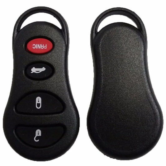 4 Button Keyless Remote Key Shell Case for Jeep Chrysler Dodge