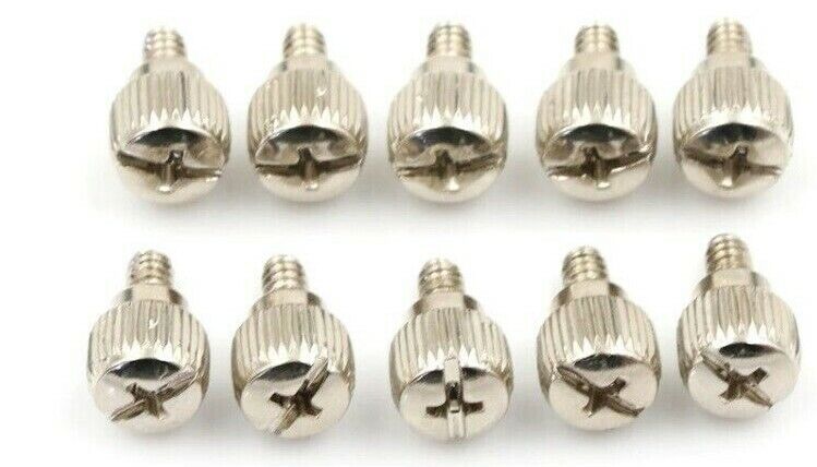 PC Thumb Screws Hand Tighten Computer Case Adjustment 6-32 10x 