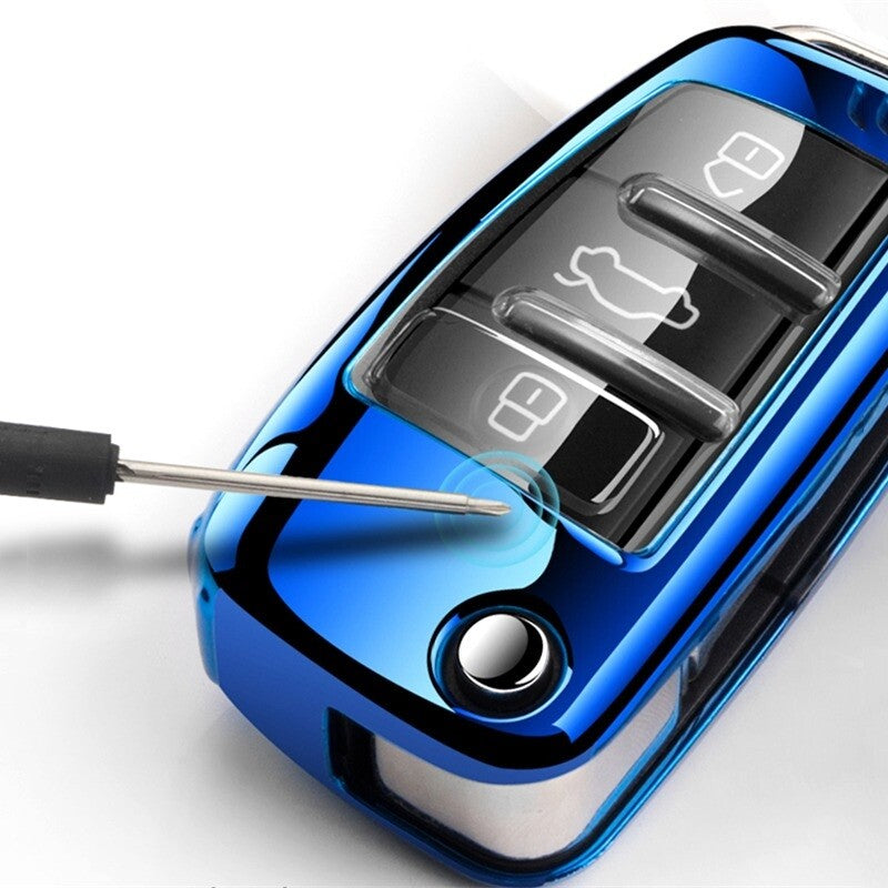 3 Button Remote Key Fob Cover Key Case for Audi Audi C5 C6 R8 A1 A3 Q3 A4