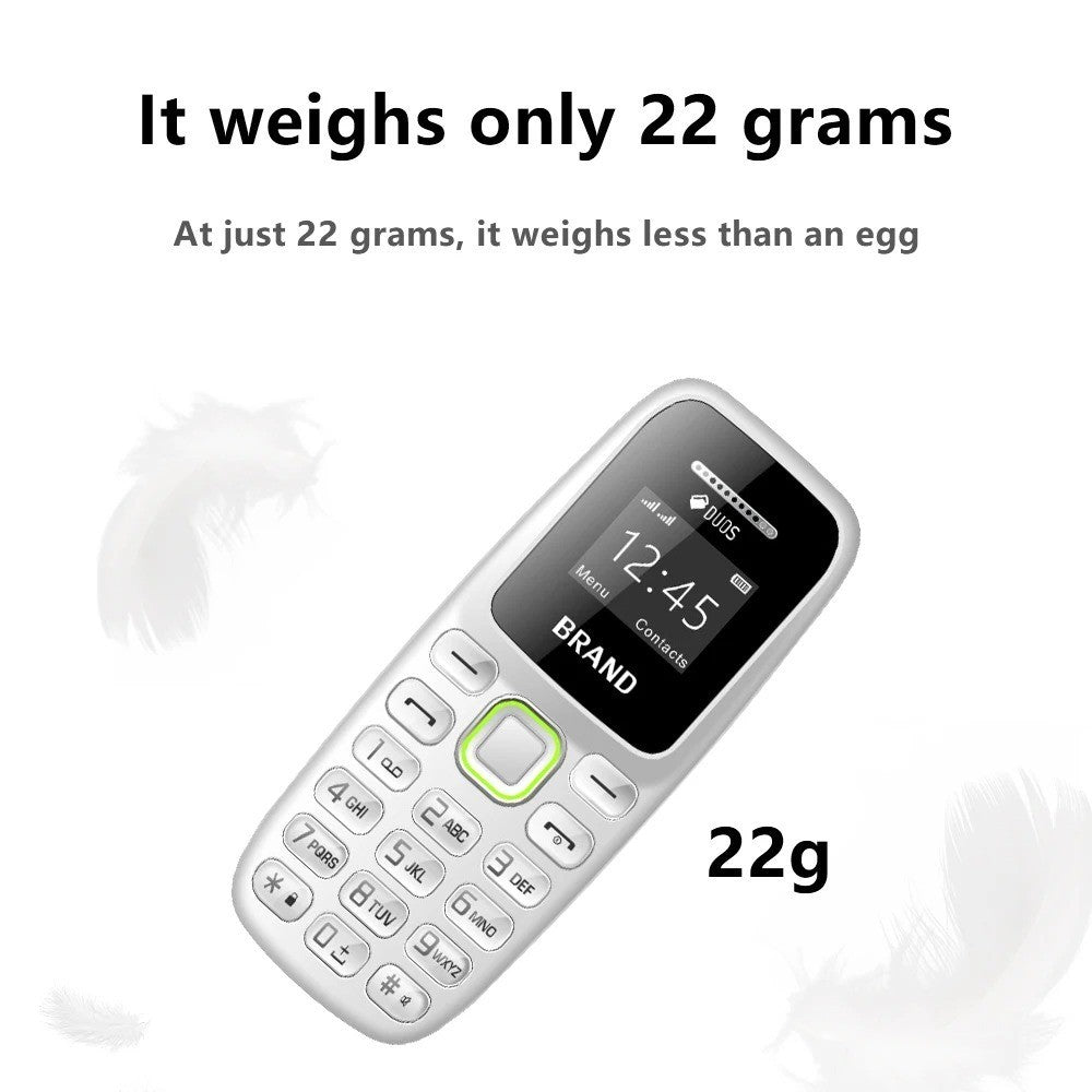 Mini Feature Mobile Phone Dual SIM Standby Call Recording Magic Voice Blacklist