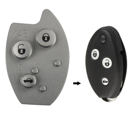 3 Button Remote Key Fob Rubber Pad for Citroen C5 Picasso Berlingo Saxo Xsara