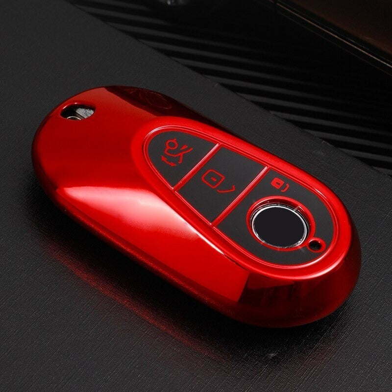 Key Case Cover for Mercedes Benz 2021 C S Class W223 W206 S350L S400L TPU Cover