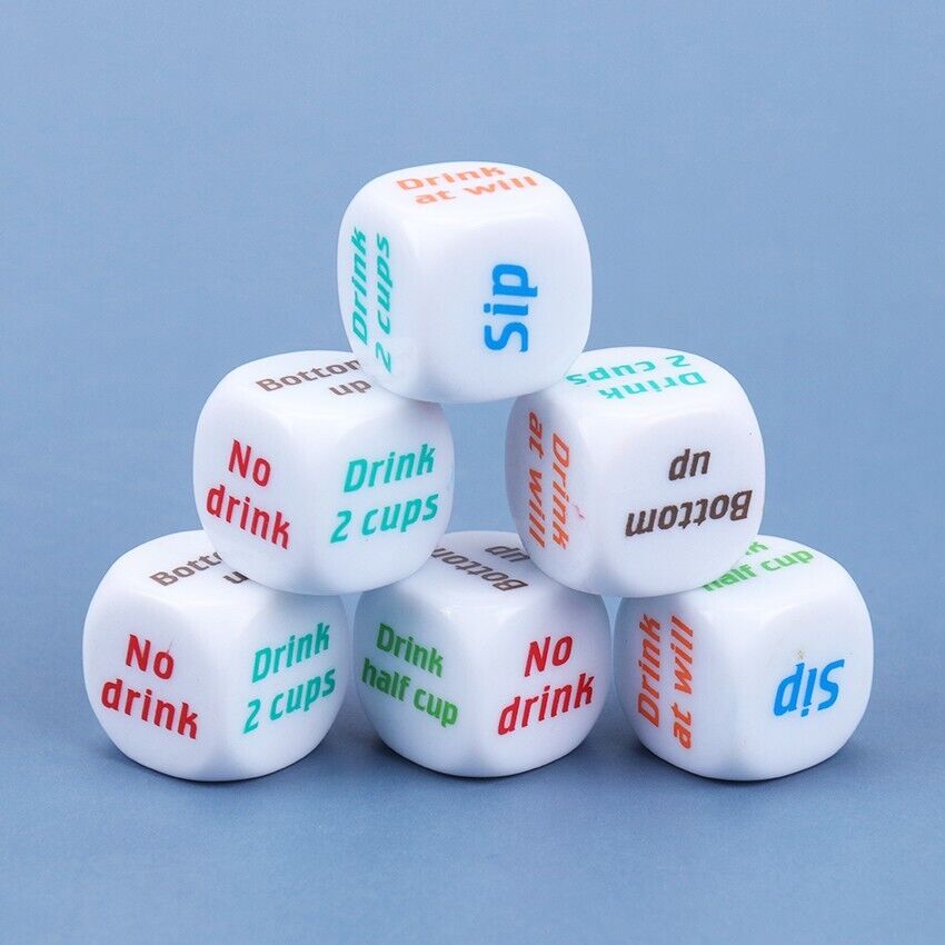 1x Adult Party Drinking Dice 20mm 6 Sided Bar Game