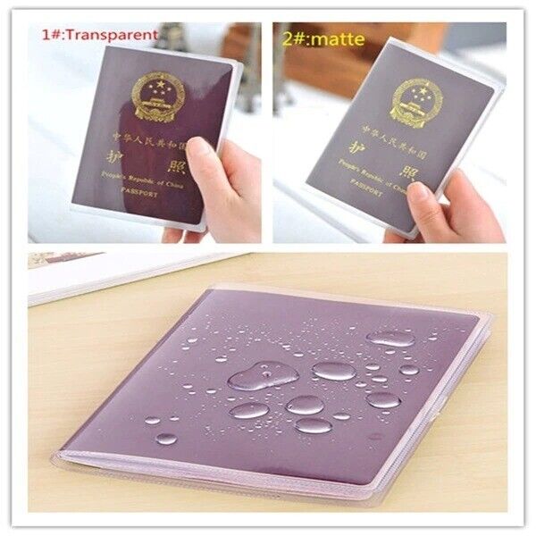 Waterproof Transparent Passport Holder Cover Wallet ID Card Holders