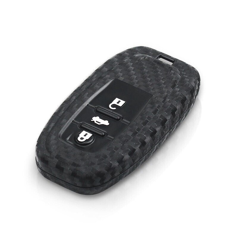 Carbon Car Key Case Cover for Audi A6 A4 Q5  A3 B6 B7 B8