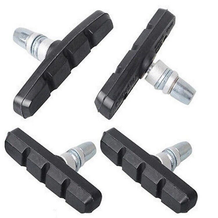 4x Bicycle V-brake Shoes Pads MTB Mountain Bike Brake Block Durable Rubber Pads