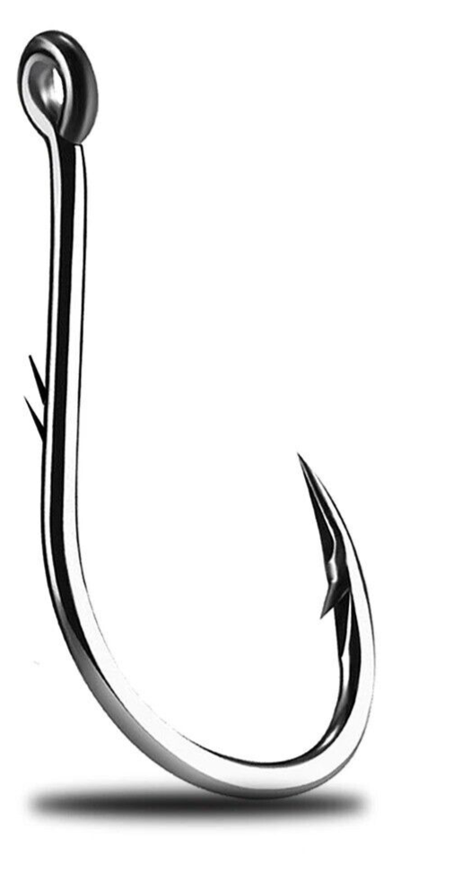 5x High Carbon Steel Fishing Hooks  Sea Worm Carp 10 Different Sizes