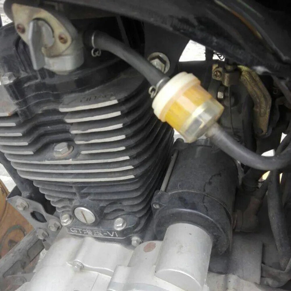 1x Oil Filter Inline Gas Fuel Filter Gasoline Filter Scooter Moped Motorcycle