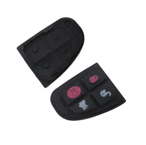 4 Button Remote Key Fob Rubber Pad Replacement for Jaguar X Type XF E S