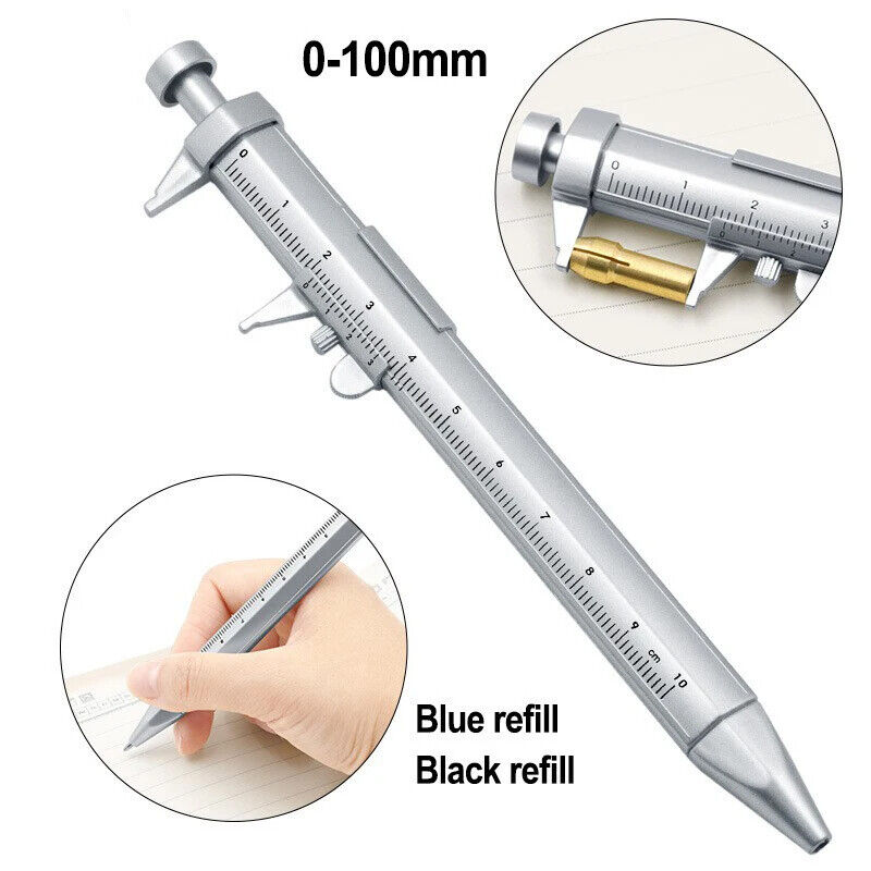 Multifunction Caliper Pen Ball-Point 0.5mm Ballpoint Pen Gel Ink Roller Ball Pen