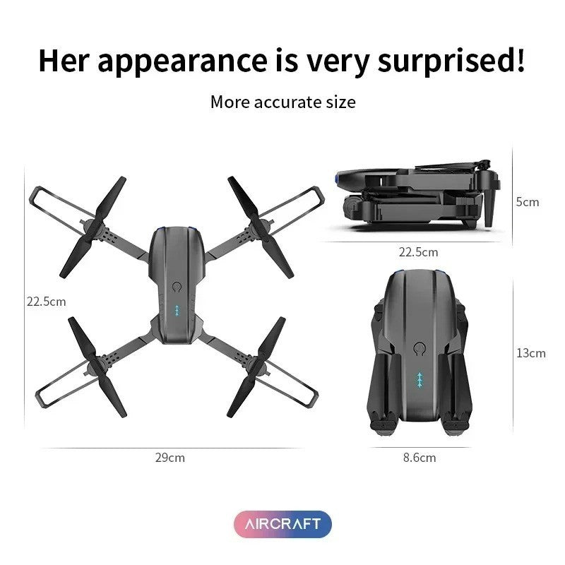 Pro HD 4K Drone with Dual Camera WiFi FPV Aerial Photography RC Quadcopter
