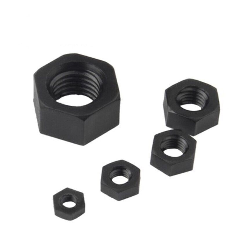 Black Nylon Plastic Hex Nuts DIN934 M3 M4 M5 M6 M8 