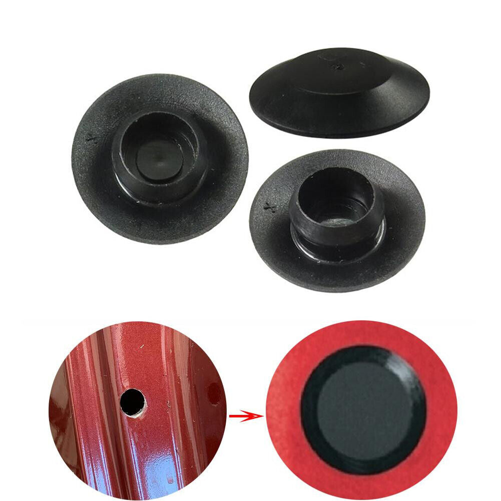 10x Car Door Rubber Caps Universal Metal Hole Plugs