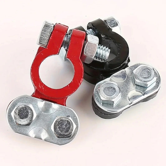 2Pcs Car Battery Terminal Connectors Quick Release Disconnect Positive Negative