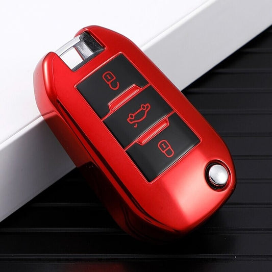 Remote Key Fob Case Cover for Peugeot 3008 208 308 508 408 2008 307 4008