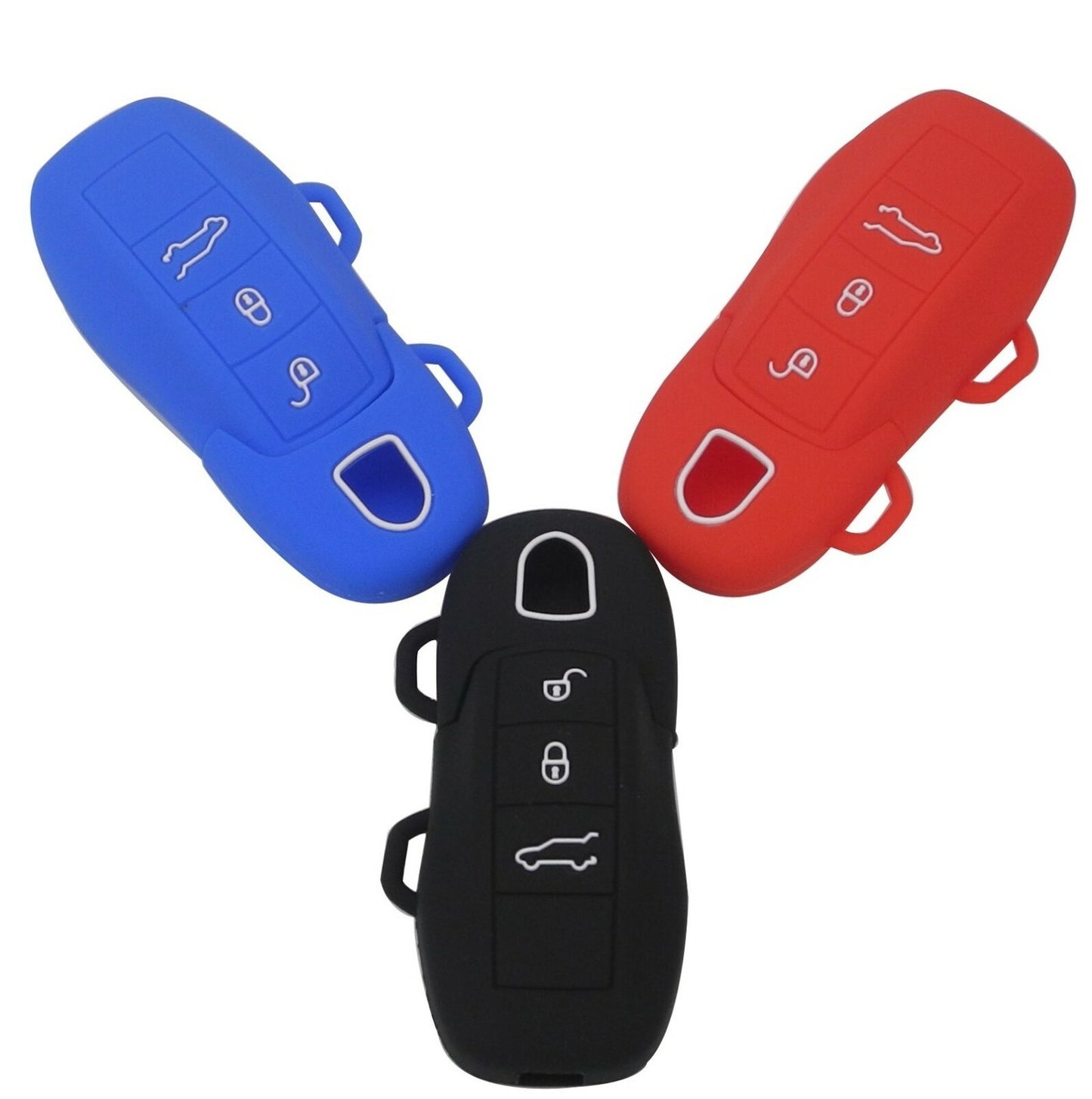 3 Button Remote Key Cover Case for Porsche Cayenne 911 Panamera Macan