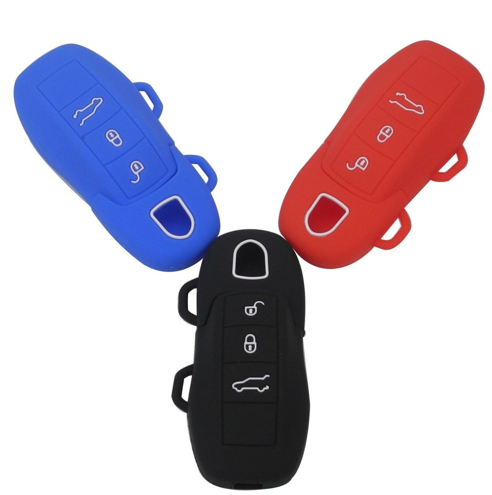 3 Button Remote Key Cover Case for Porsche Cayenne 911 Panamera Macan