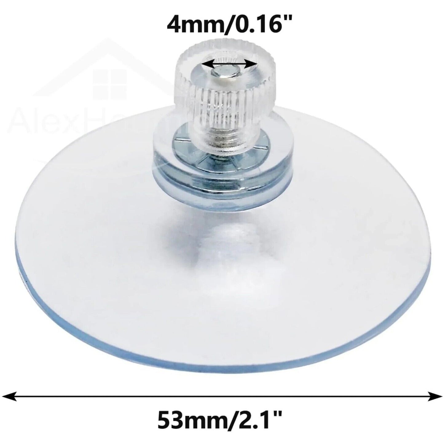 M8 13mm Clear Suction Cups Nut Thumb Screw Pad Suckers for Bathroom Kitchen