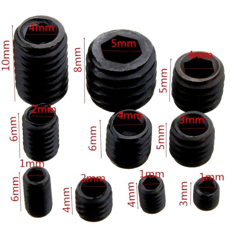 Black Allen Screws M3 M4 M5 M6 M8 Black Small Allen Screws