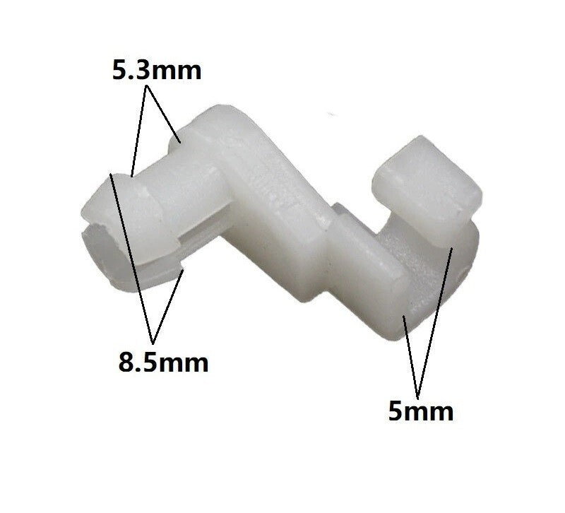 5x Door Lock Latch Rod 5mm Size Clips Nylon Retainer fits Toyota