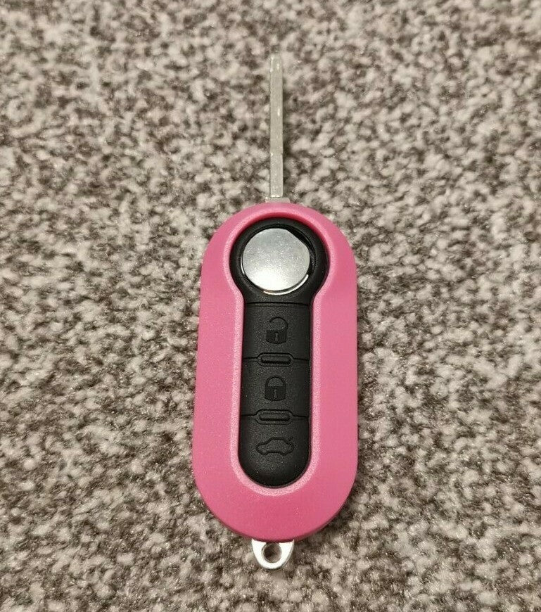 Car Remote Key Shell with Uncut Blade fits Fiat 500 Panda Brava Punto Stilo