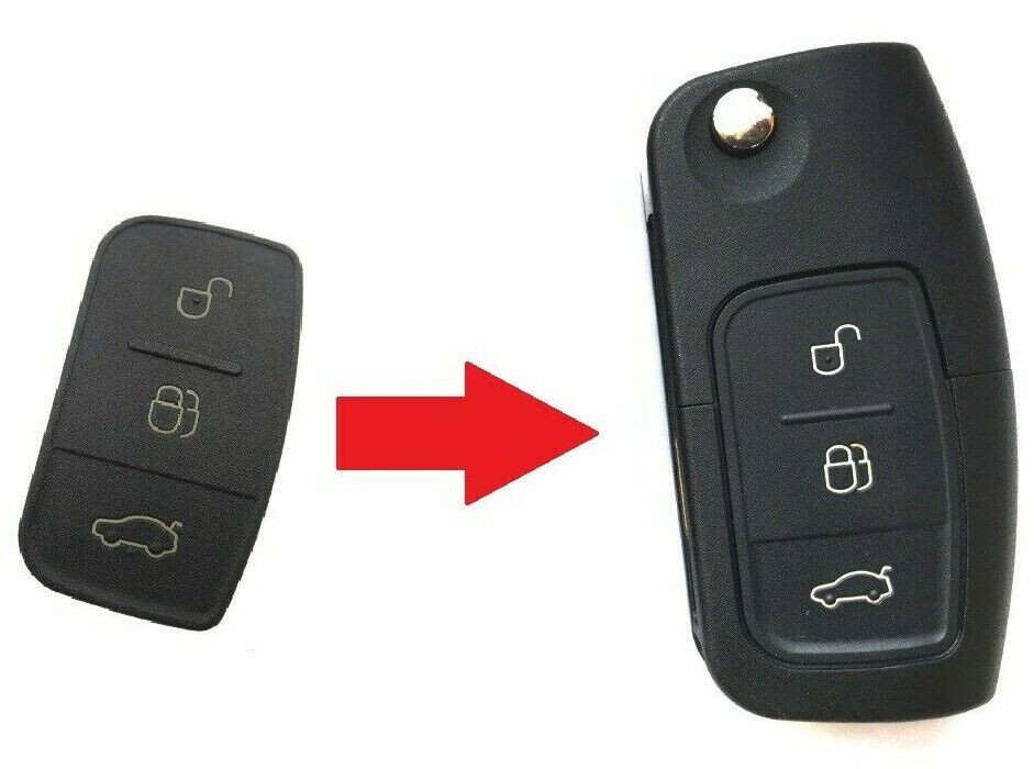 Ford 3 Button Remote Key Fob Rubber Pad for Focus Focus Fiesta C S Max Galaxy