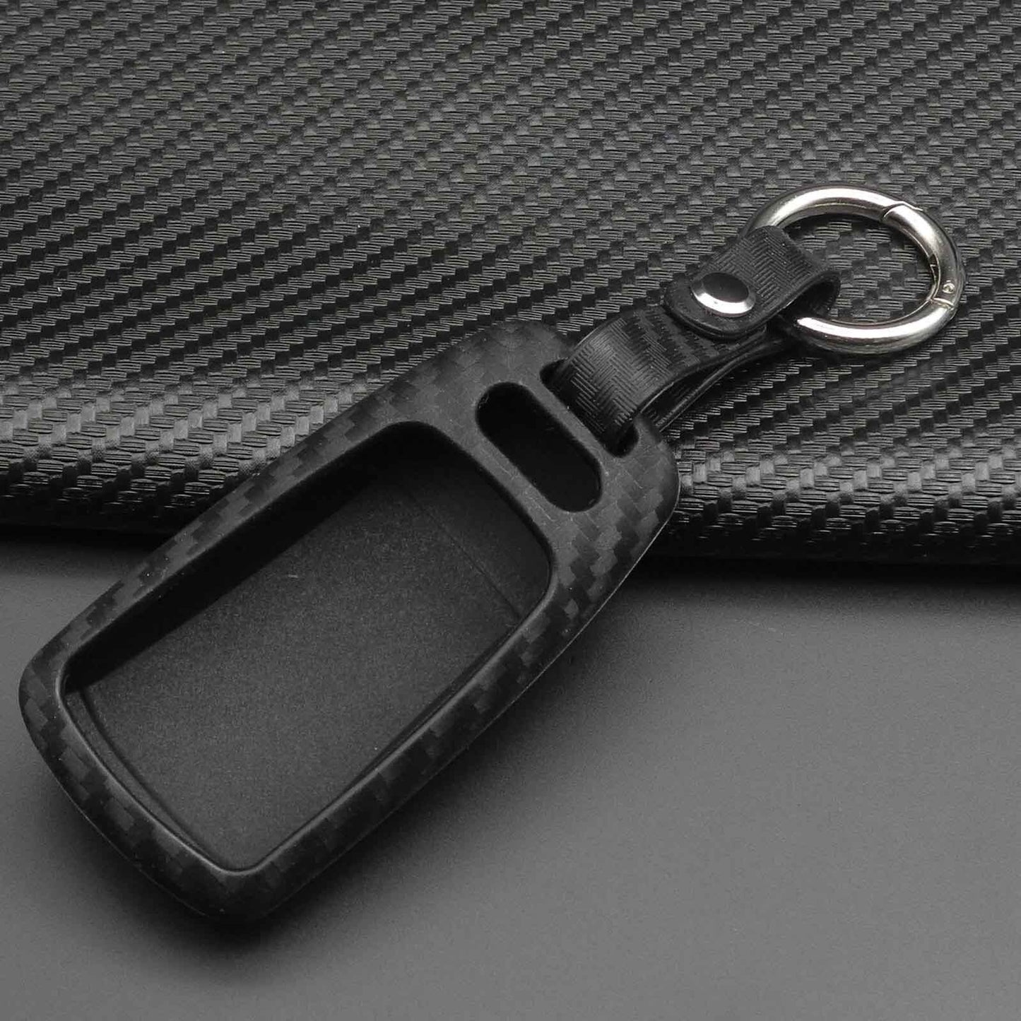 Remote Key Fob Carbon Case Cover for Audi A4 B9 Q5 Q7 TT TTS 8S 2016 2017