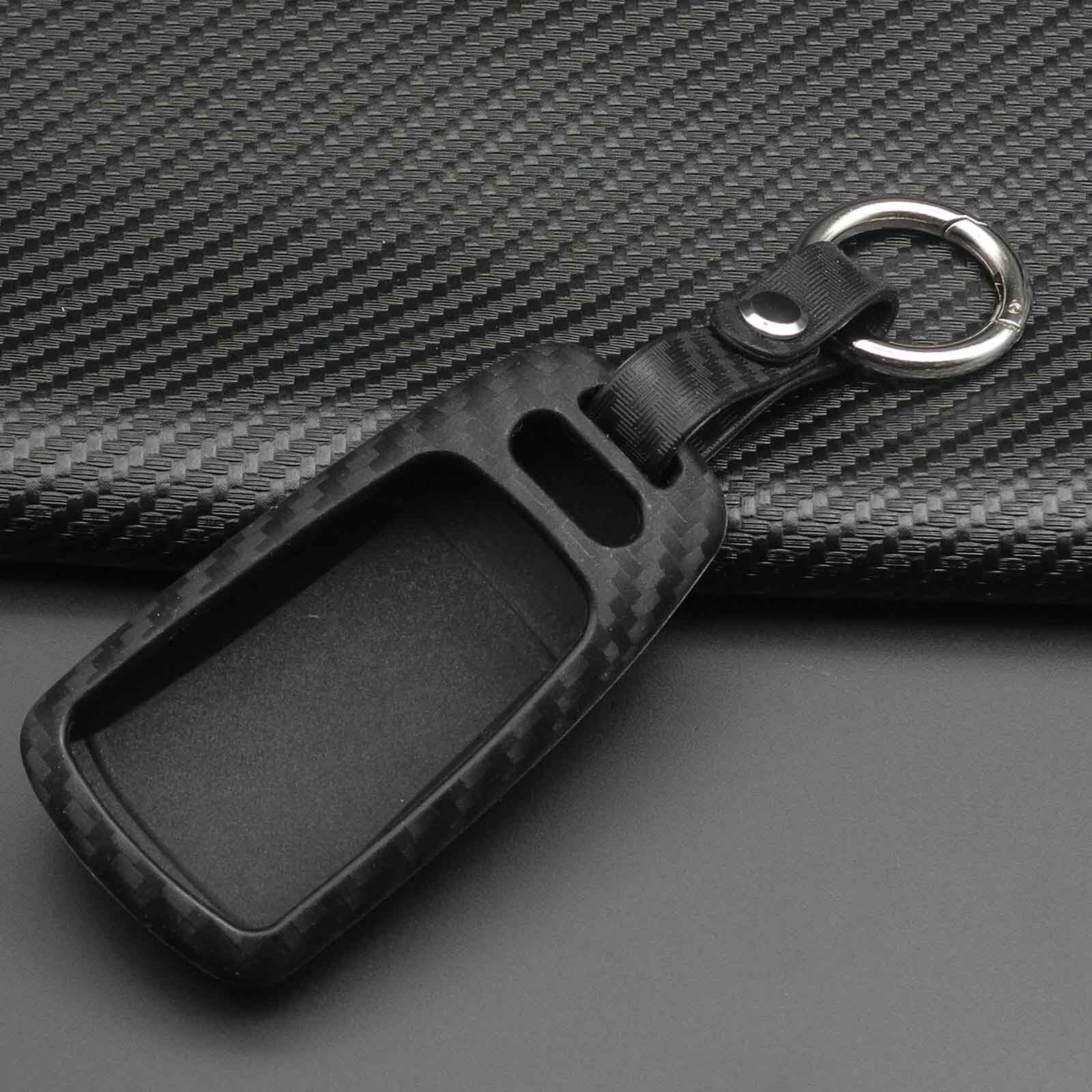 Remote Key Fob Carbon Case Cover for Audi A4 B9 Q5 Q7 TT TTS 8S 2016 2017