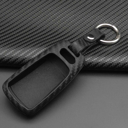 Remote Key Fob Carbon Case Cover for Audi A4 B9 Q5 Q7 TT TTS 8S 2016 2017