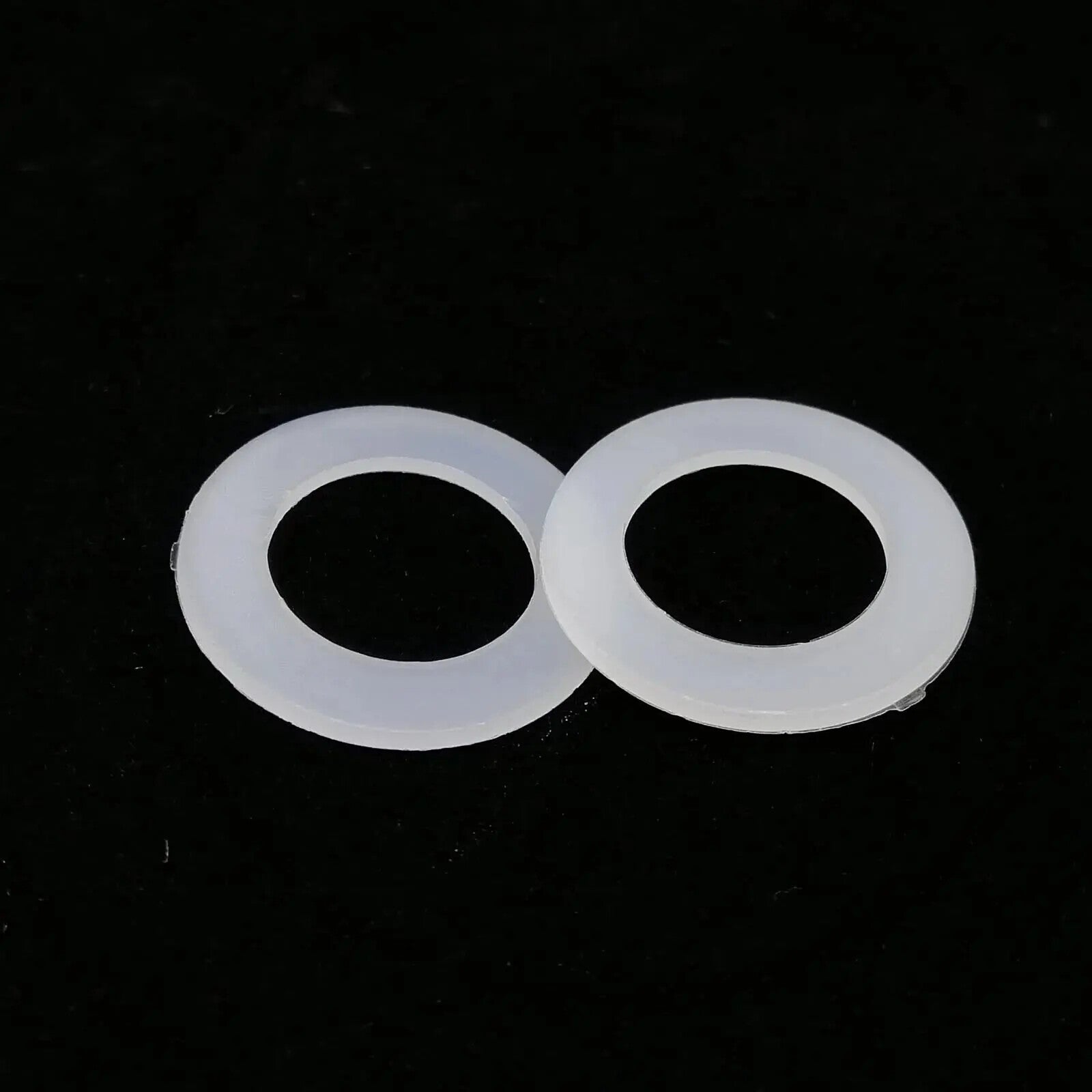 M2 - M10 Plastic White Nylon Flat Washers Plain Spacer Insulation Gasket Rings