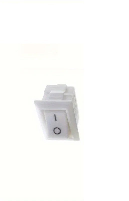 1x Mini Rocker Switch SPST Black and Red Snap in Switch Button AC 250V 3A / 12