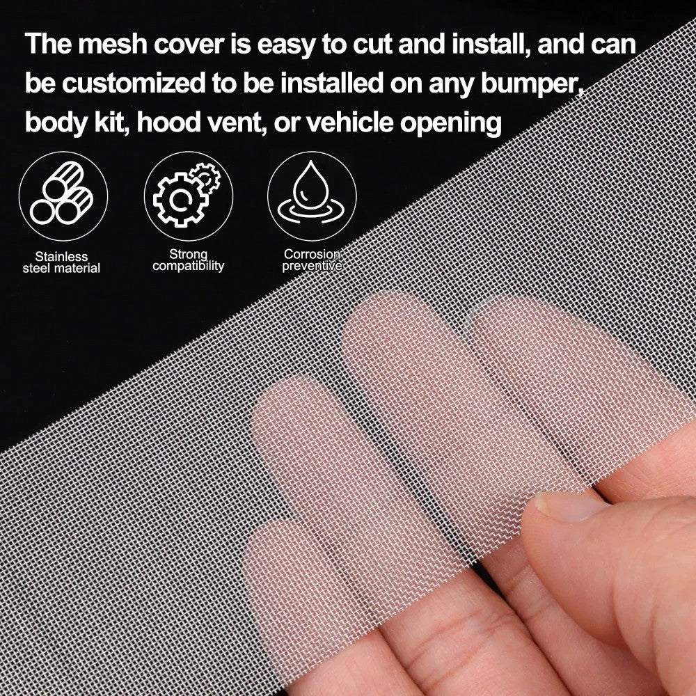 5x Steel Repair Mesh Car Bumper Plastic Hole Crack Patches Trimmable Welding