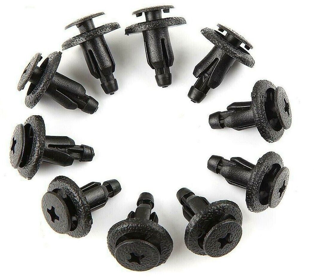 10x Universal Car Bumper Fender Hole Plastic Rivets Fasteners Screw Clips Honda