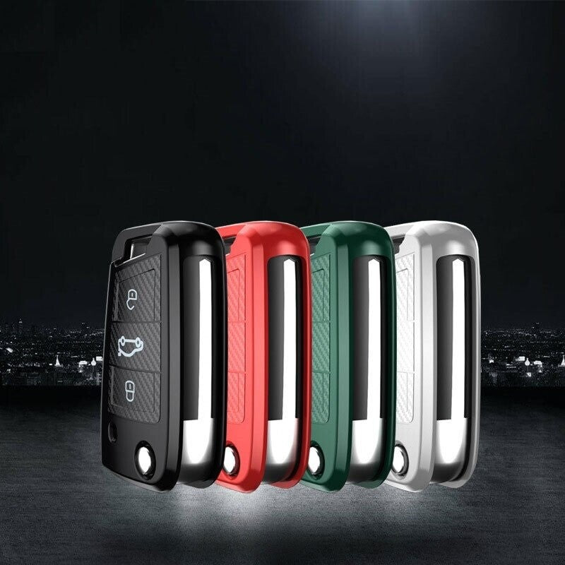 TPU Key Car Cover Case for Volkswagen VW Golf mk7 3 4 5 6 Skoda Polo Passat