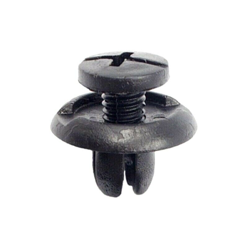 10x 8mm Plastic Rivets Fastener Push In Clips Car Bumper Door Trim Panel Clips