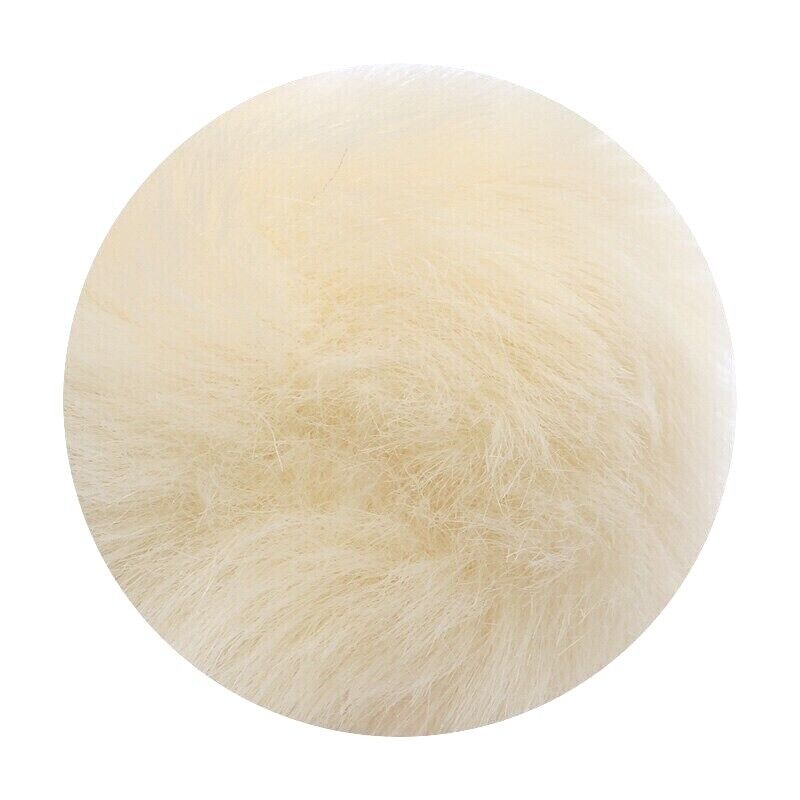 Fake Faux Rabbit Fox Fur Pompom Ball Pom Car Keychain Keyring 6cm (10 Colours)