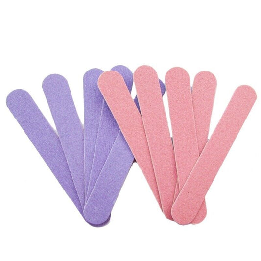 5x Nail Files Double Side Colourful Mini 180/240 Sand Paper for Nail Polishing