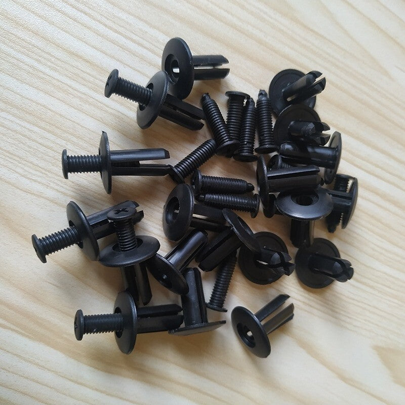 10x 7mm Hole Push In Retainer Fastener Car Fender Expansion Screw Rivet Clips