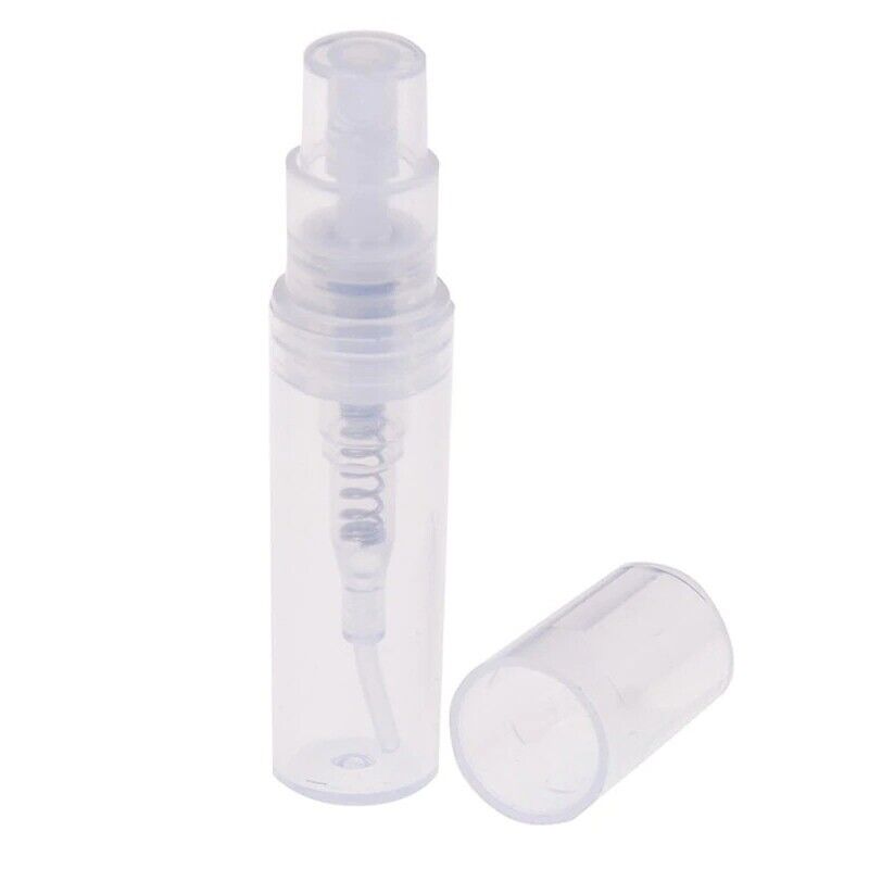 Plastic Clear Spray Bottle 2ml for Perfume Cosmetic After Shave Travel 