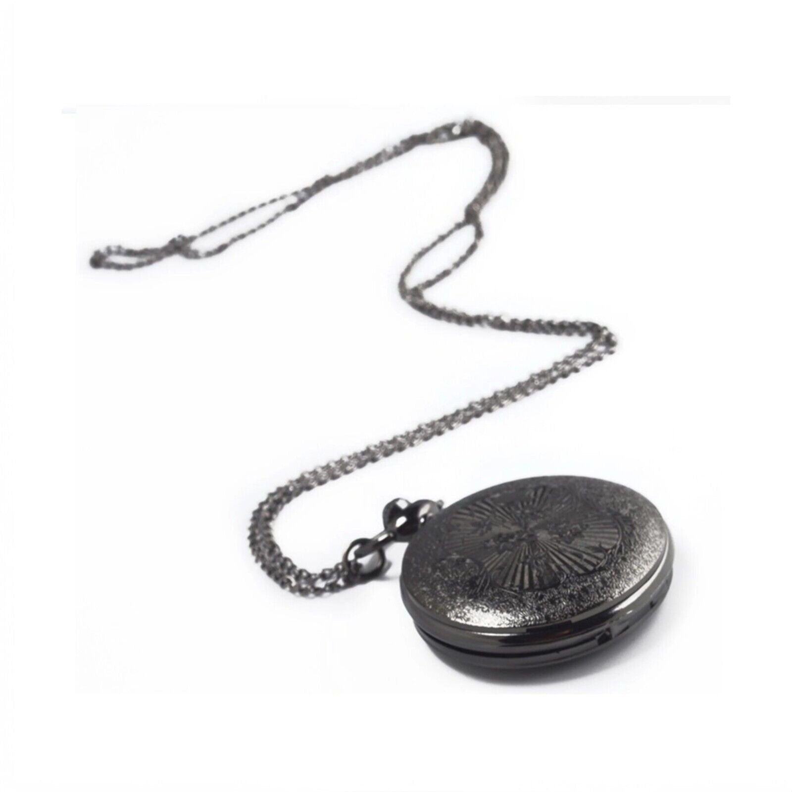 Pastoral Retro Roman Hollow Pocket Watch for Men and Women Quartz Watch