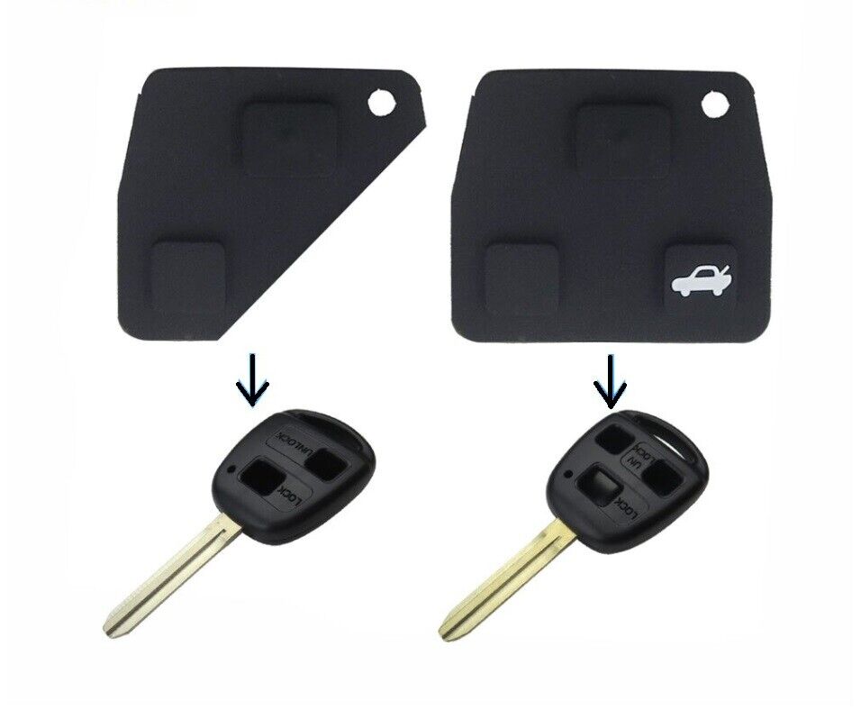 3 Button Key Rubber Pad for Toyota Avensis Yaris Carina Corolla RVA4