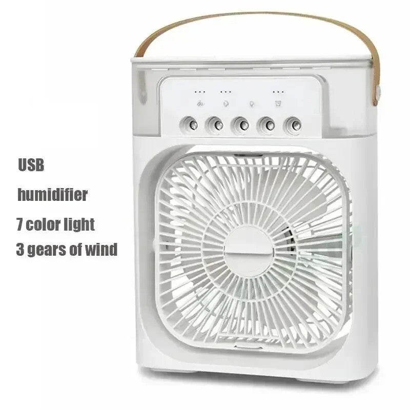 Portable Air Conditioner Fan Household Hydrocooling Water Mist Cooler 3 Speed